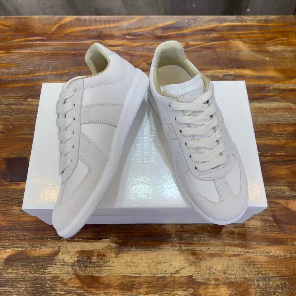 Maison Martin Margiela White Leather Sneakers